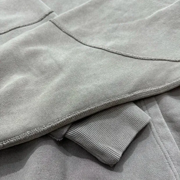 Cross Tie Design Shoulder Slung Hoodie
