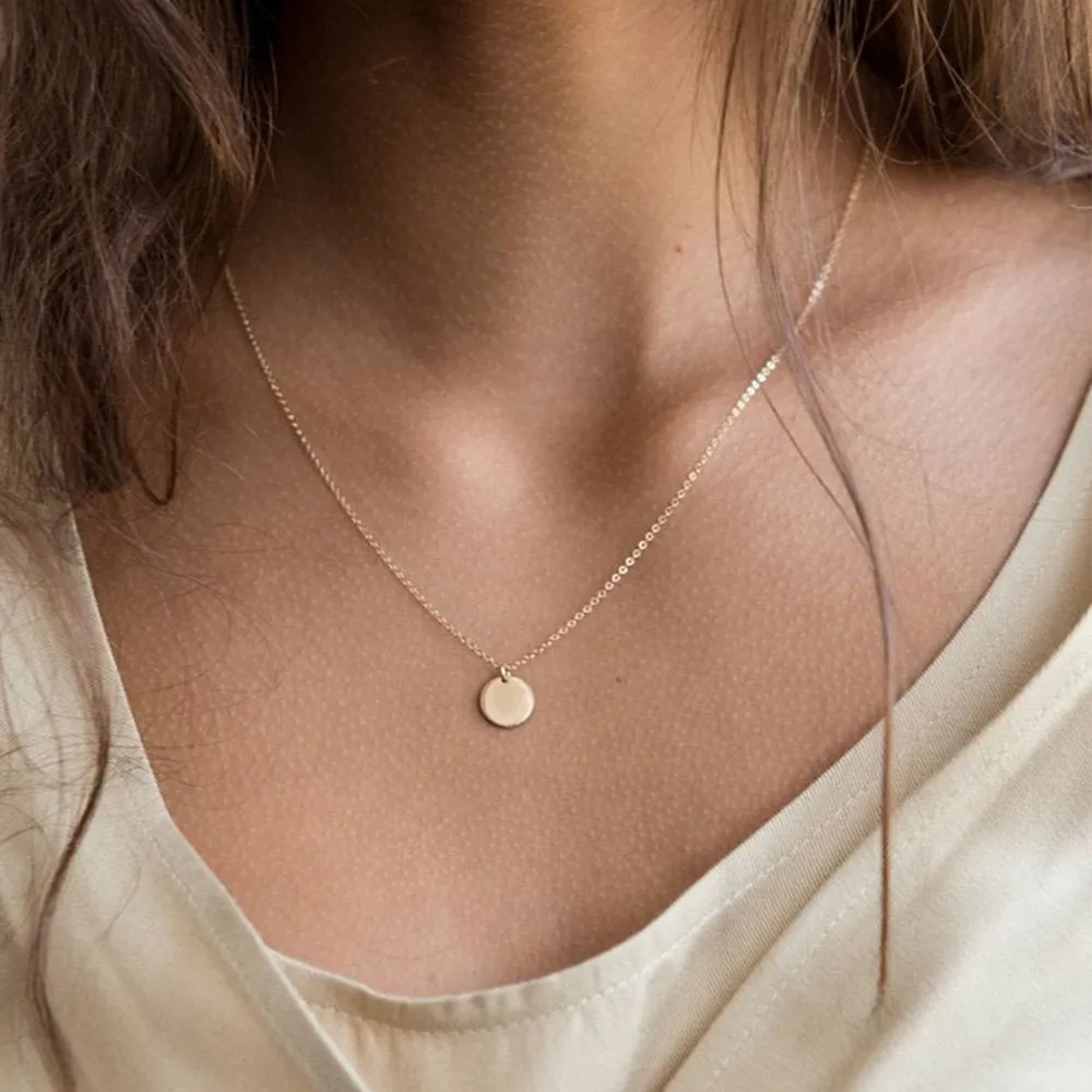 CUSTOM DISCS LAYERED NECKLACE SET
