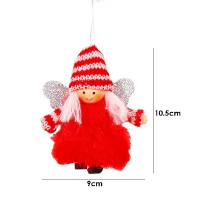 Cute Plush Santa Angel Doll Xmas Tree Toy Pendant Ornament Party Home Decor