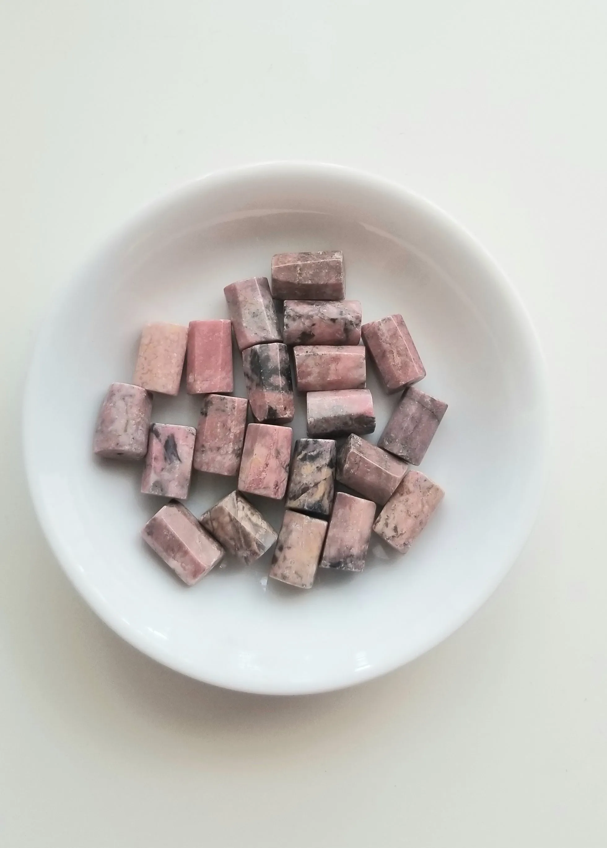 Dainty Rhodonite Necklace, Layering Necklace