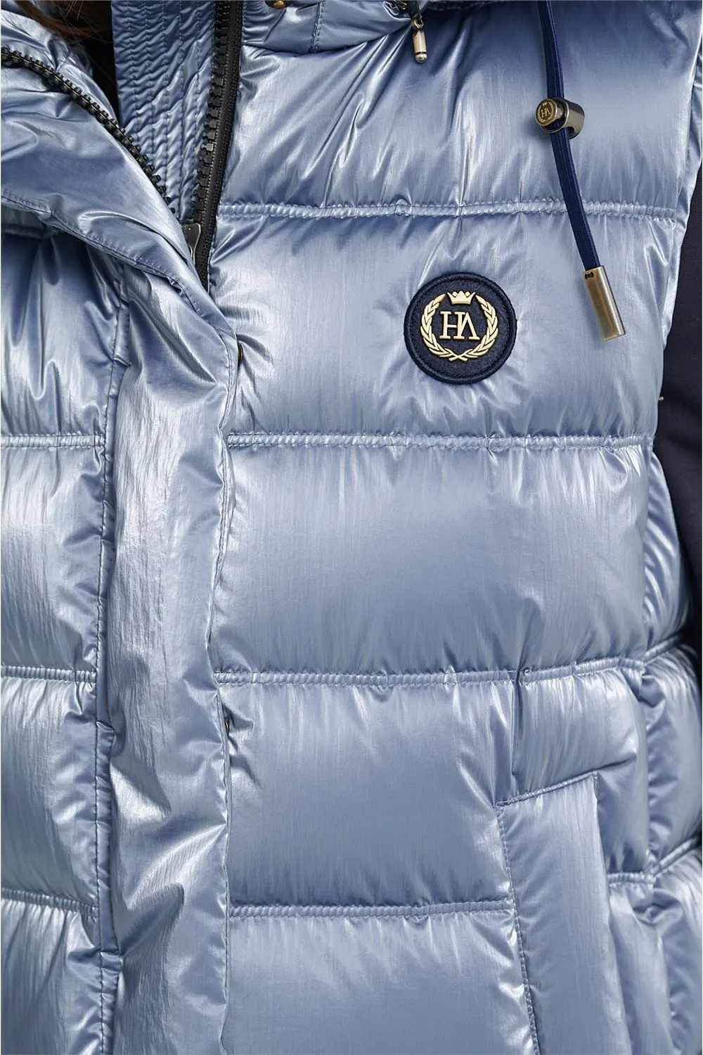 DAKOTA WOMAN LONG VEST AZUL ACERO