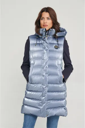 DAKOTA WOMAN LONG VEST AZUL ACERO