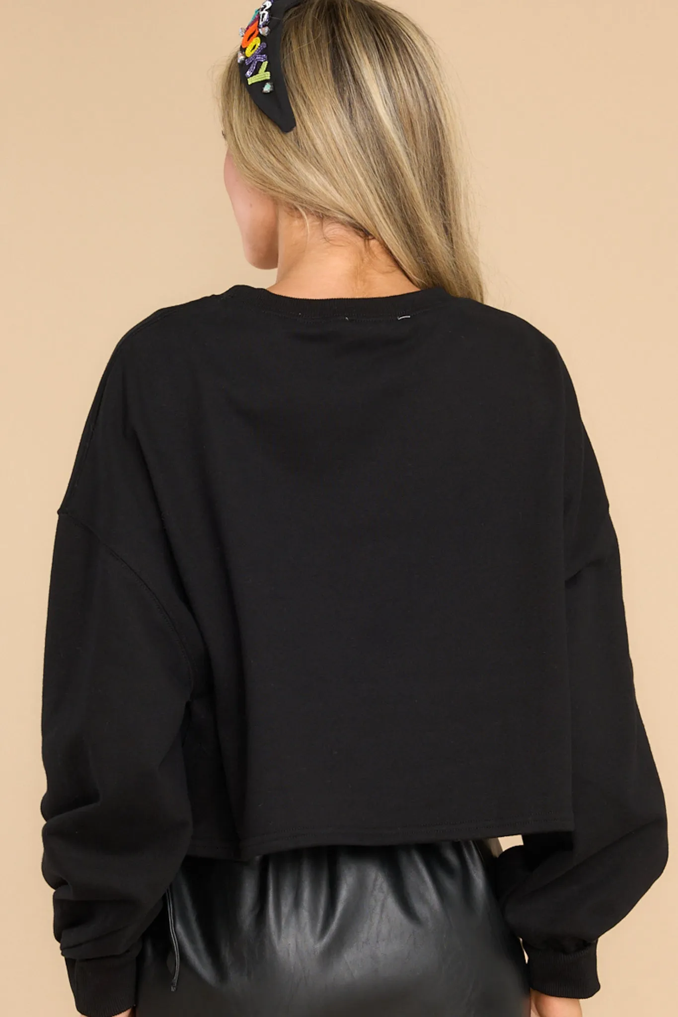 Dance Into The Night Black Skelton Sweater