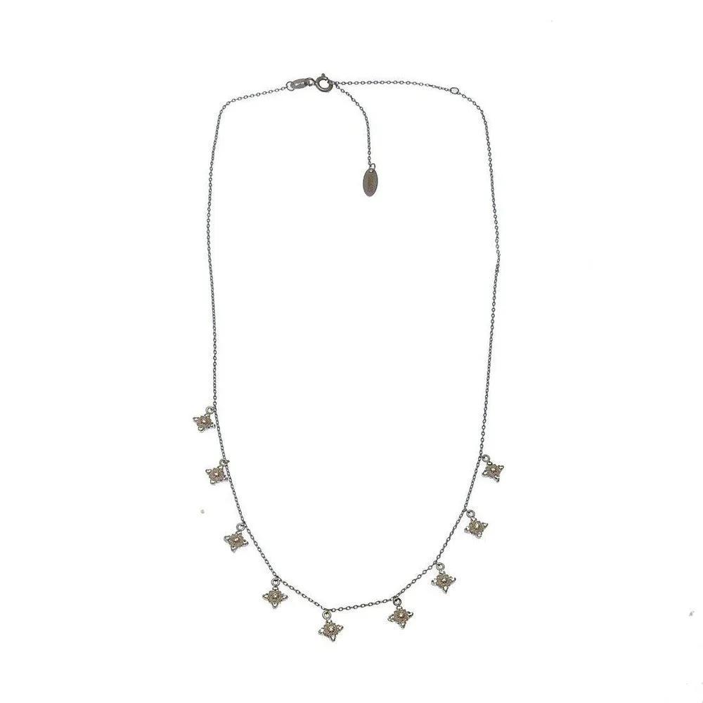 Dangling Flower Station Necklace