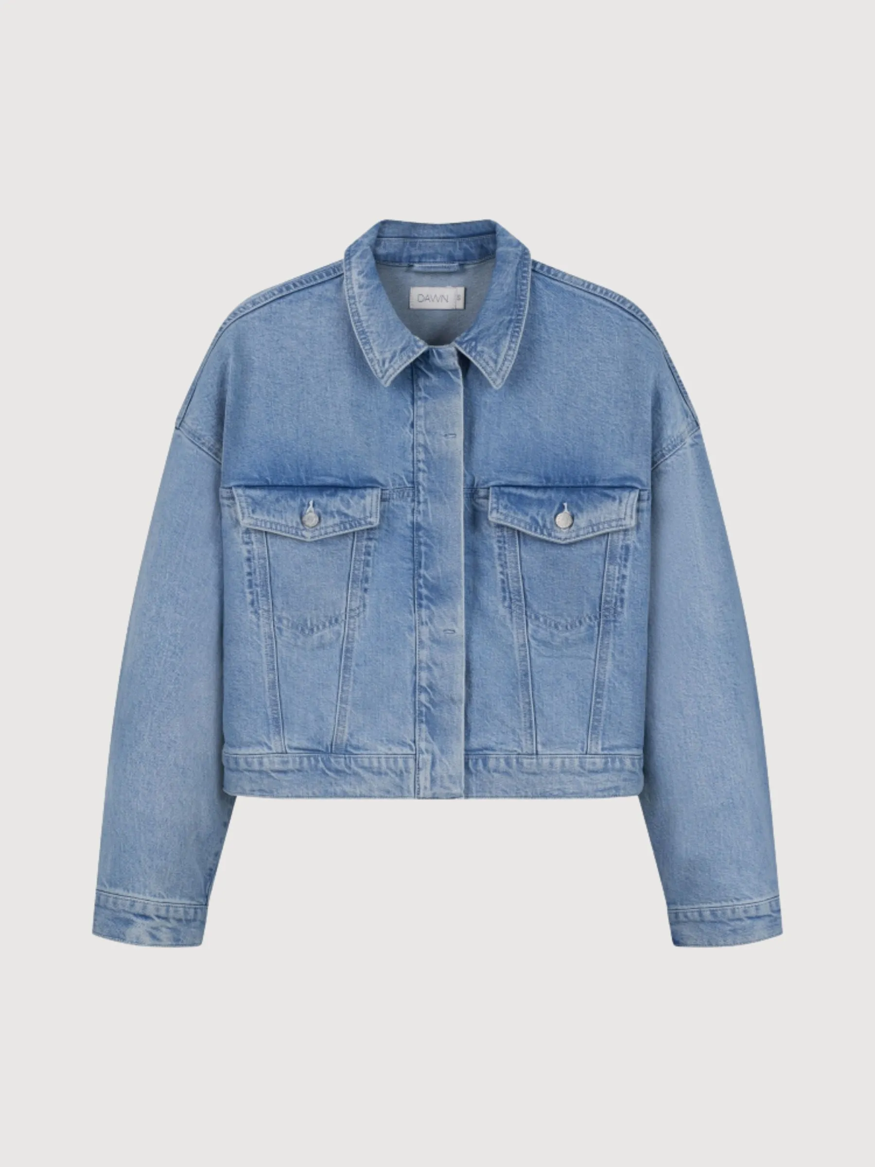 Denim Jacket Amara Light Blue Woman Organic Cotton Woman | Dawn