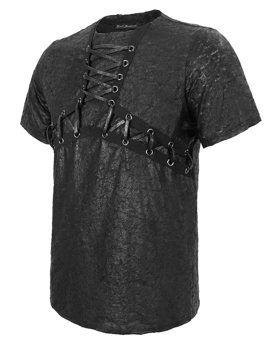 Devil Fashion Road Rash Mens Textured Apocalyptic T-Shirt Top