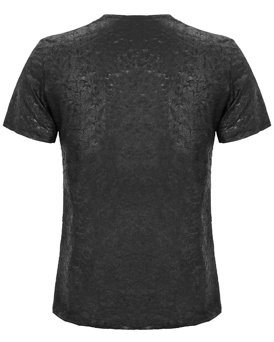 Devil Fashion Road Rash Mens Textured Apocalyptic T-Shirt Top