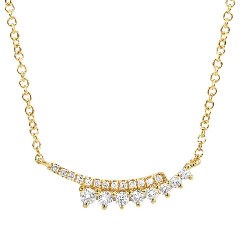 Diamond 2 Rows Layering Necklace