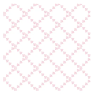 Diamond Leaf Stencil 6x6 - 2 Pack
