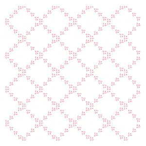 Diamond Leaf Stencil 6x6 - 2 Pack