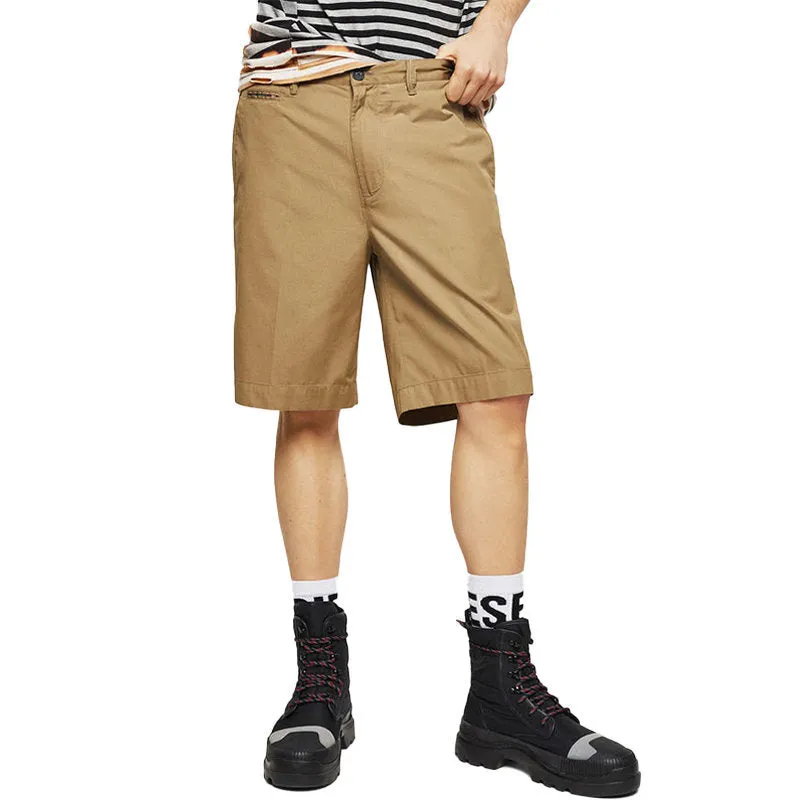 DIESEL P WHOLSHO 0GAUY Mens Chino Shorts Regular Fit Summer Casual Half Pants