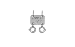 Double Layering Clasp White Gold