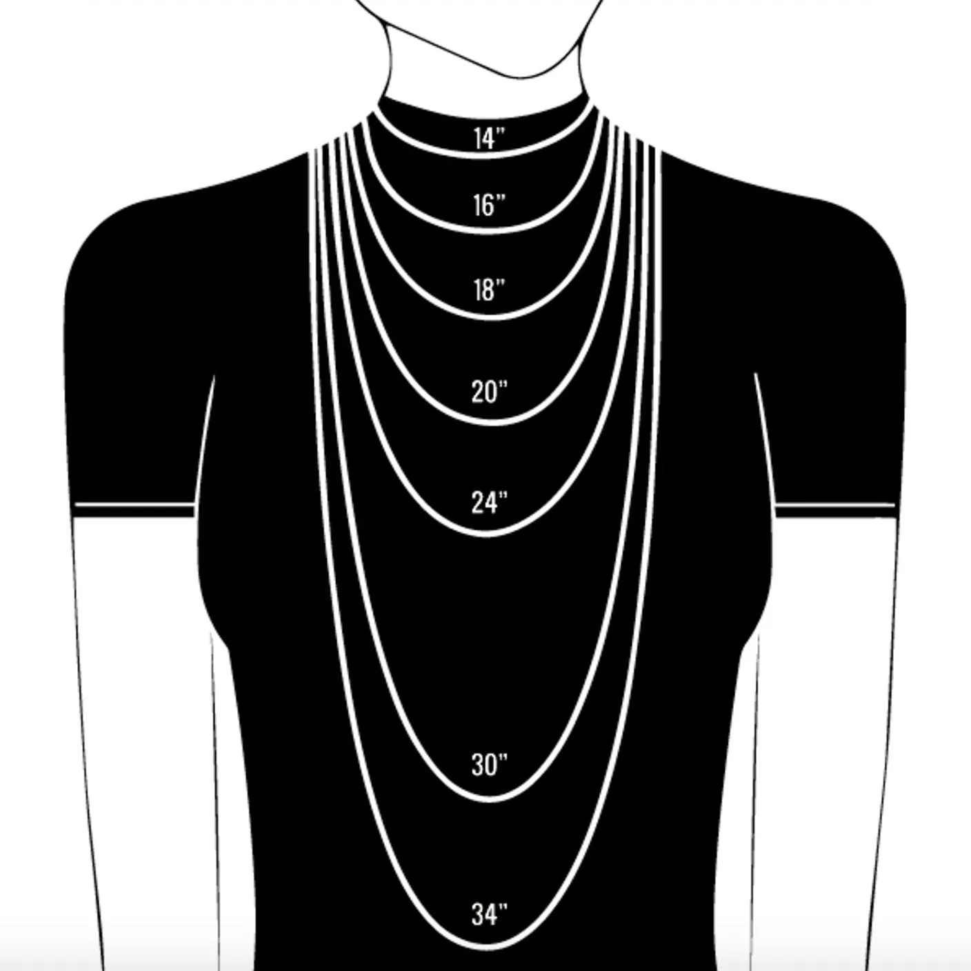 Eclipse Layering Necklace - 20"