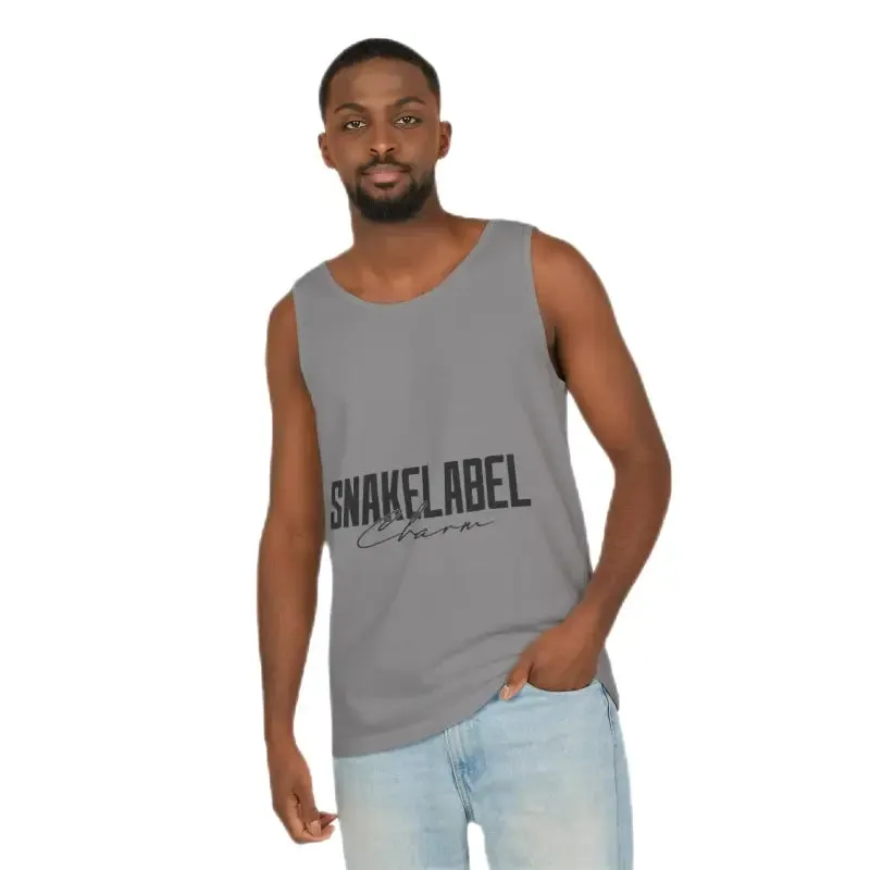 Eco-Friendly Snake Design Garment-Dyed Tank Top – Relaxed Fit, 100% Ringspun Cotton