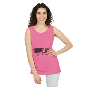 Eco-Friendly Snake Design Garment-Dyed Tank Top – Relaxed Fit, 100% Ringspun Cotton