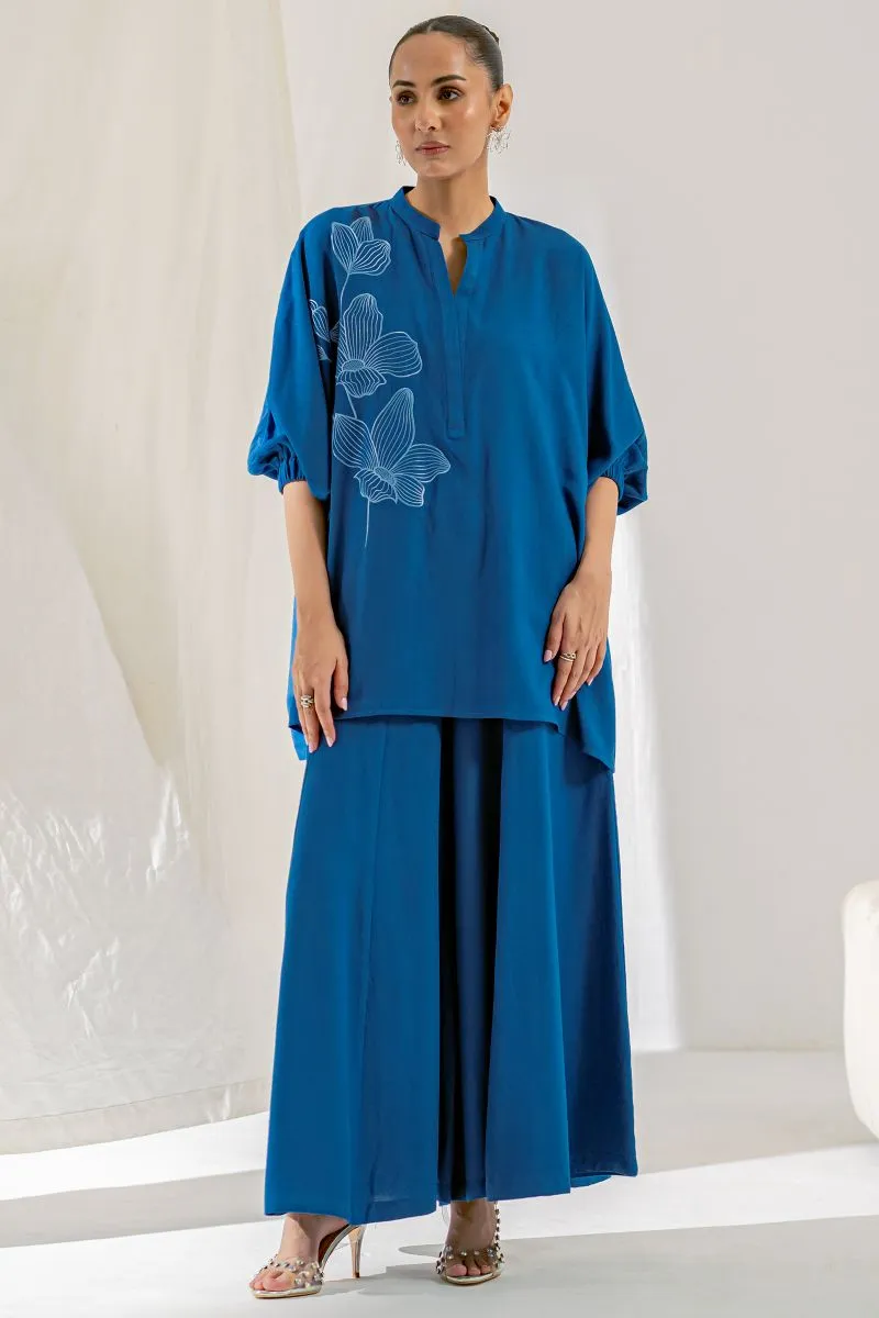 Ego - Blossom 2 piece - Embroidery  - Ayudia - Blue