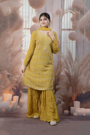 Elegant Gold Ladies Suits