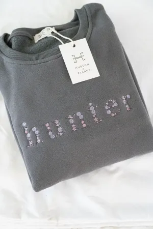 Ellany Grey "HUNTER" Sweatshirt - Purple