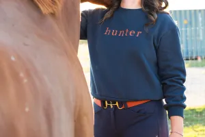 Ellany Navy "HUNTER" Sweatshirt - Rust