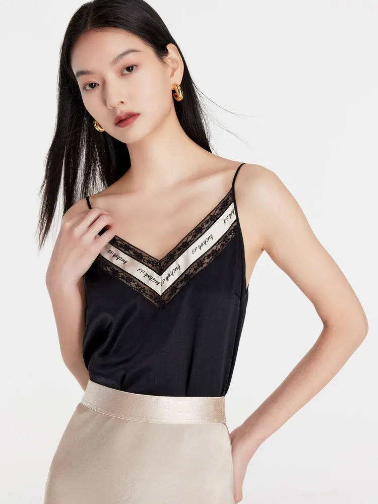 EP YAYING Lace Mulberry Silk Cami