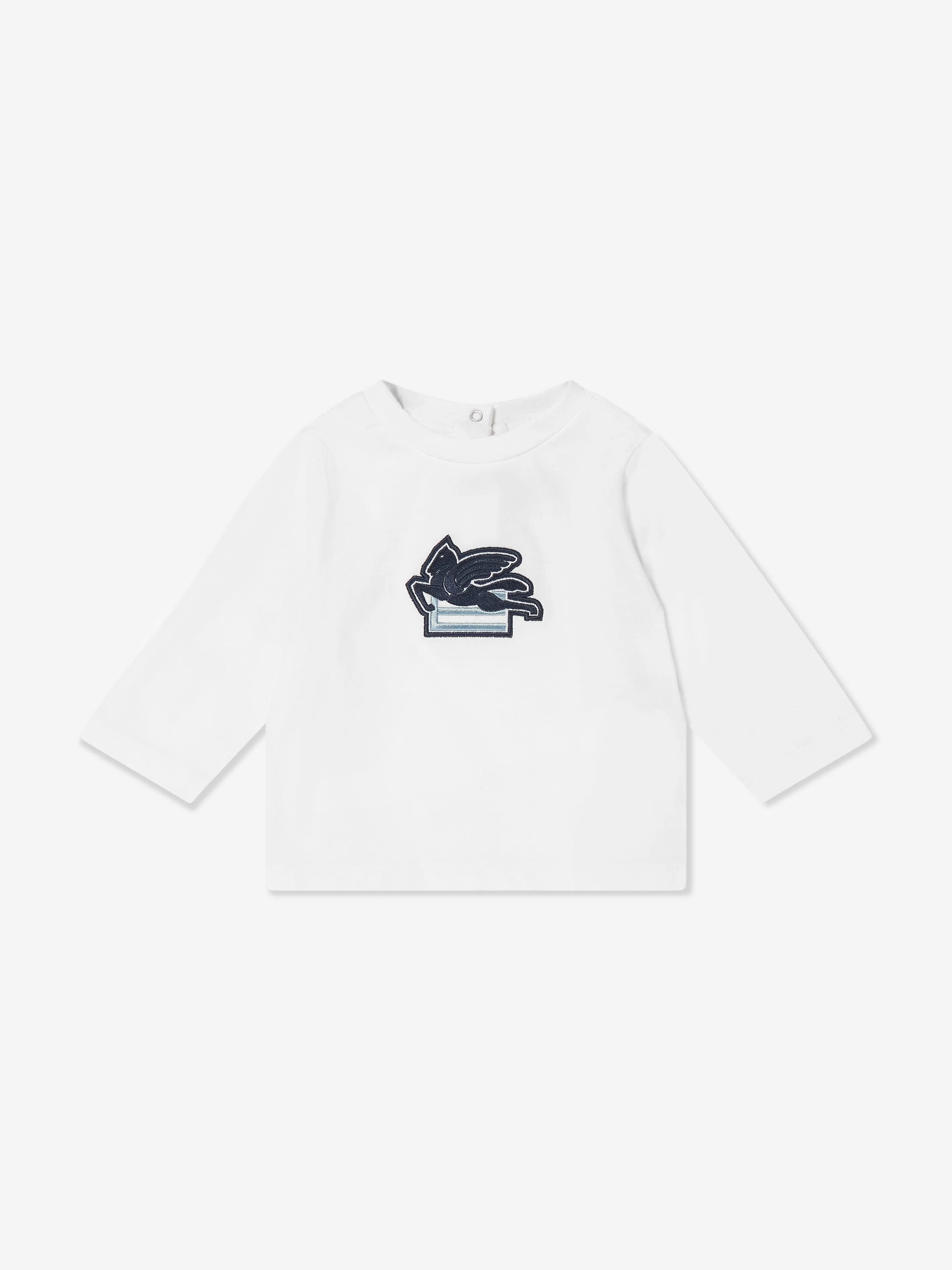 Etro Baby Boys Long Sleeve T-Shirt in Ivory
