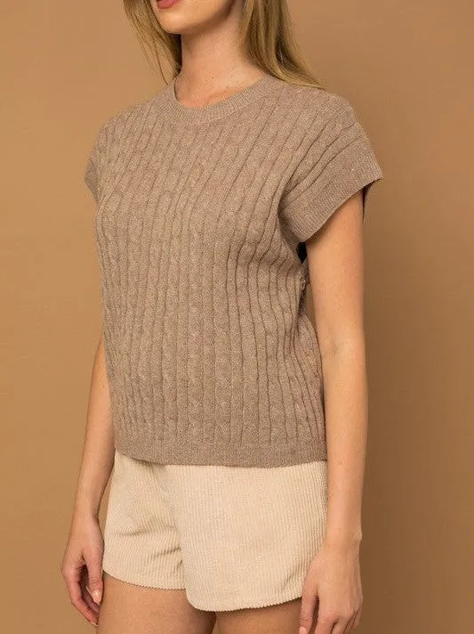 Fall into Fashion Cable Knit Vest