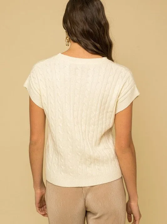 Fall into Fashion Cable Knit Vest