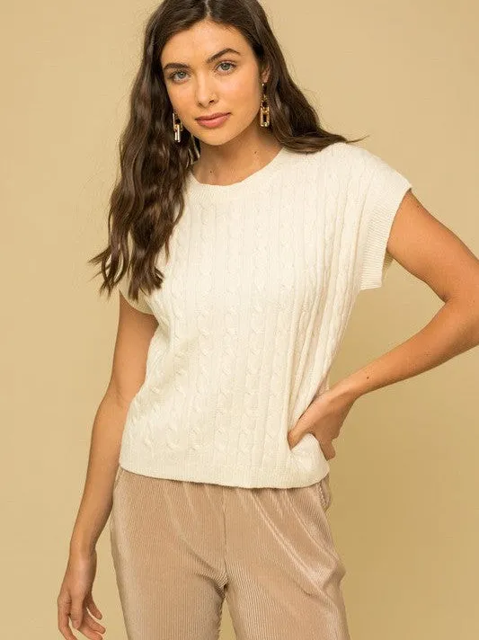 Fall into Fashion Cable Knit Vest