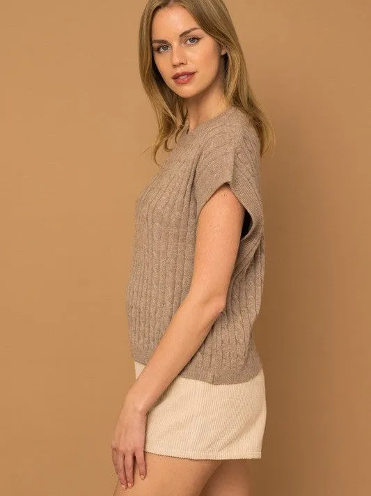 Fall into Fashion Cable Knit Vest