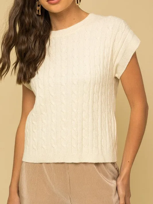 Fall into Fashion Cable Knit Vest