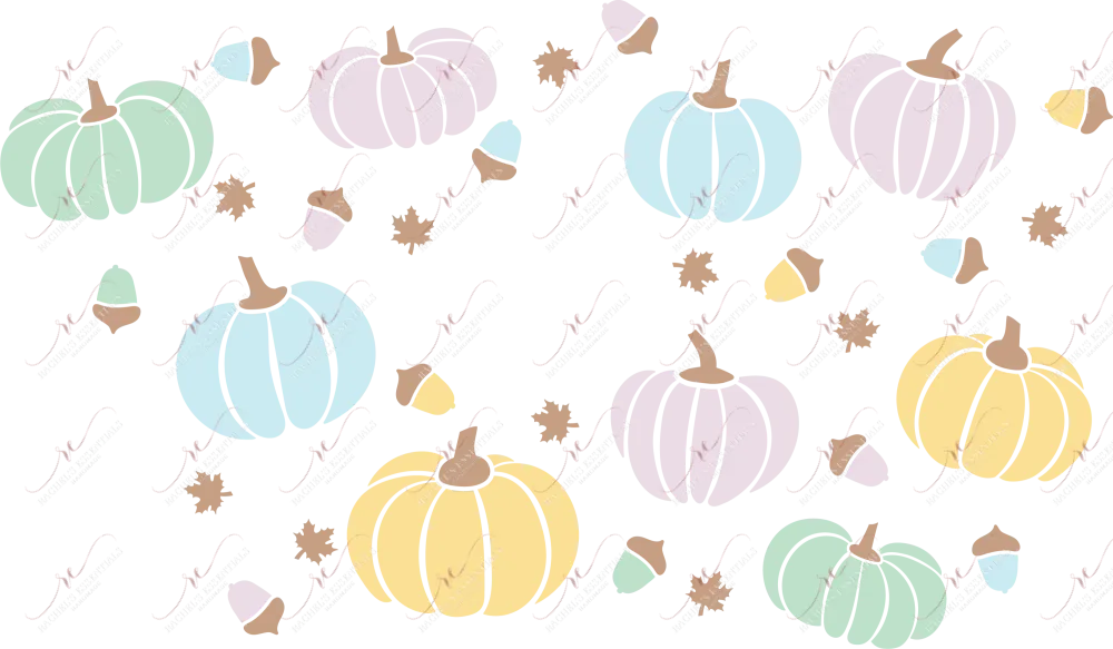 Fall pumpkins - cold cup wrap