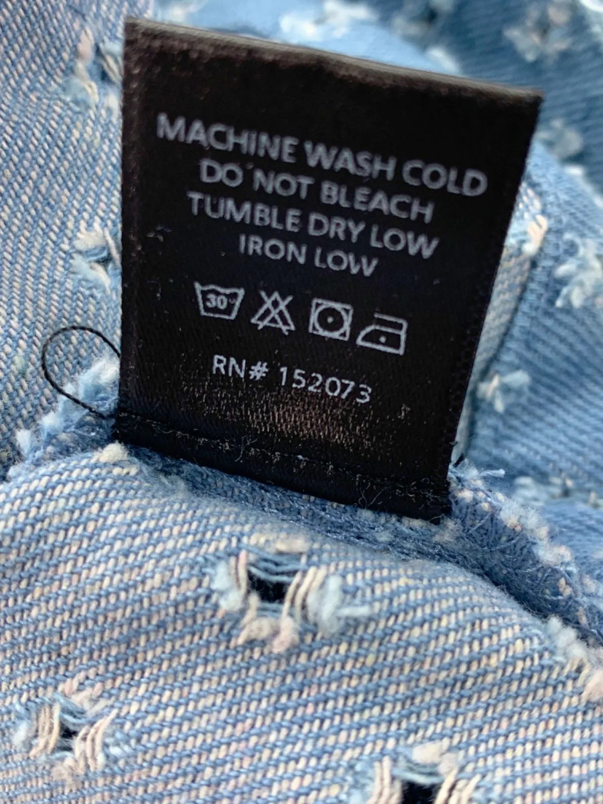 Fashion Nova Medium Blue Wash Real Groove Crop Trucker Vest XS