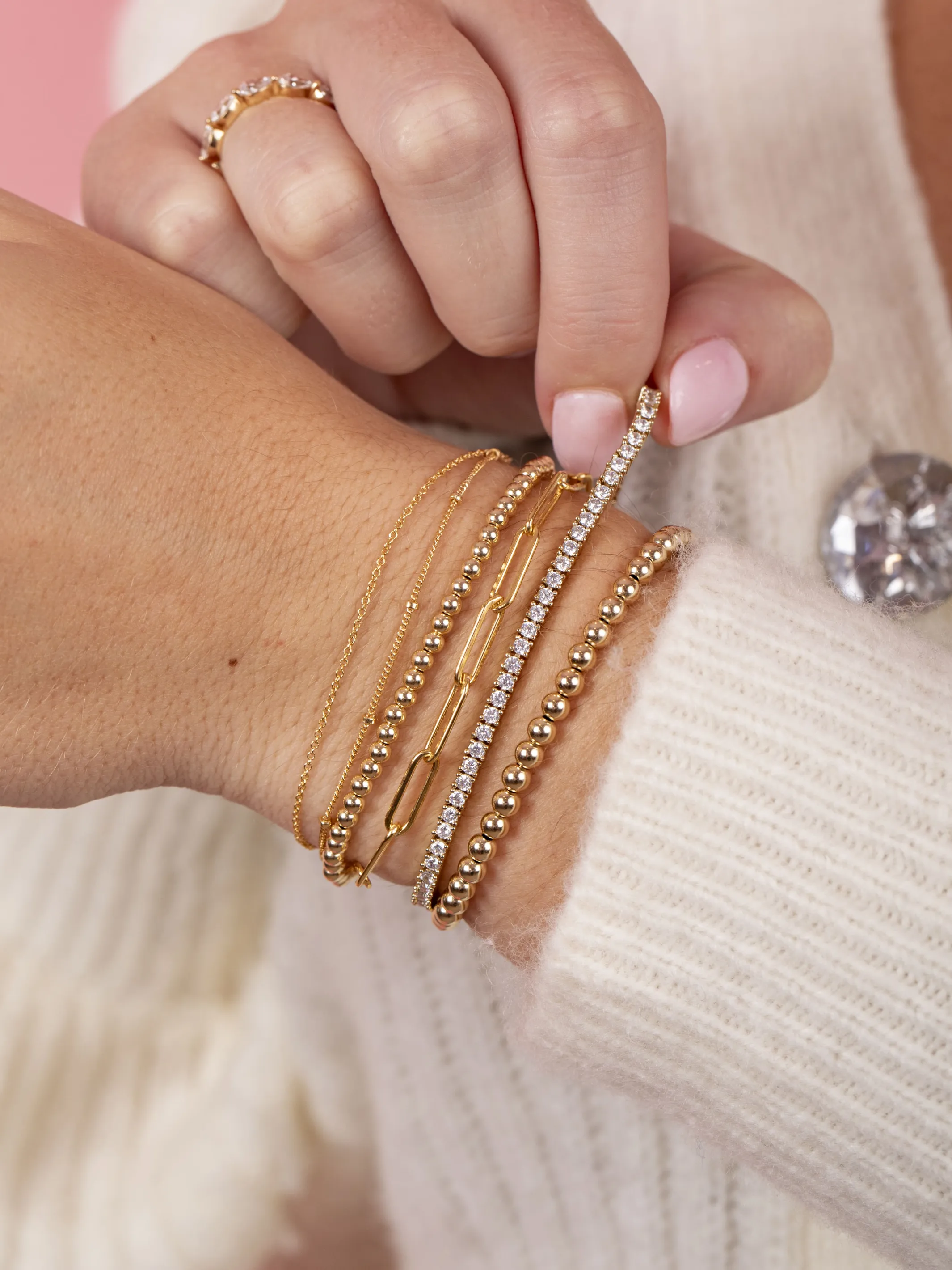 Favorite Mixed Chain Layering Bracelet
