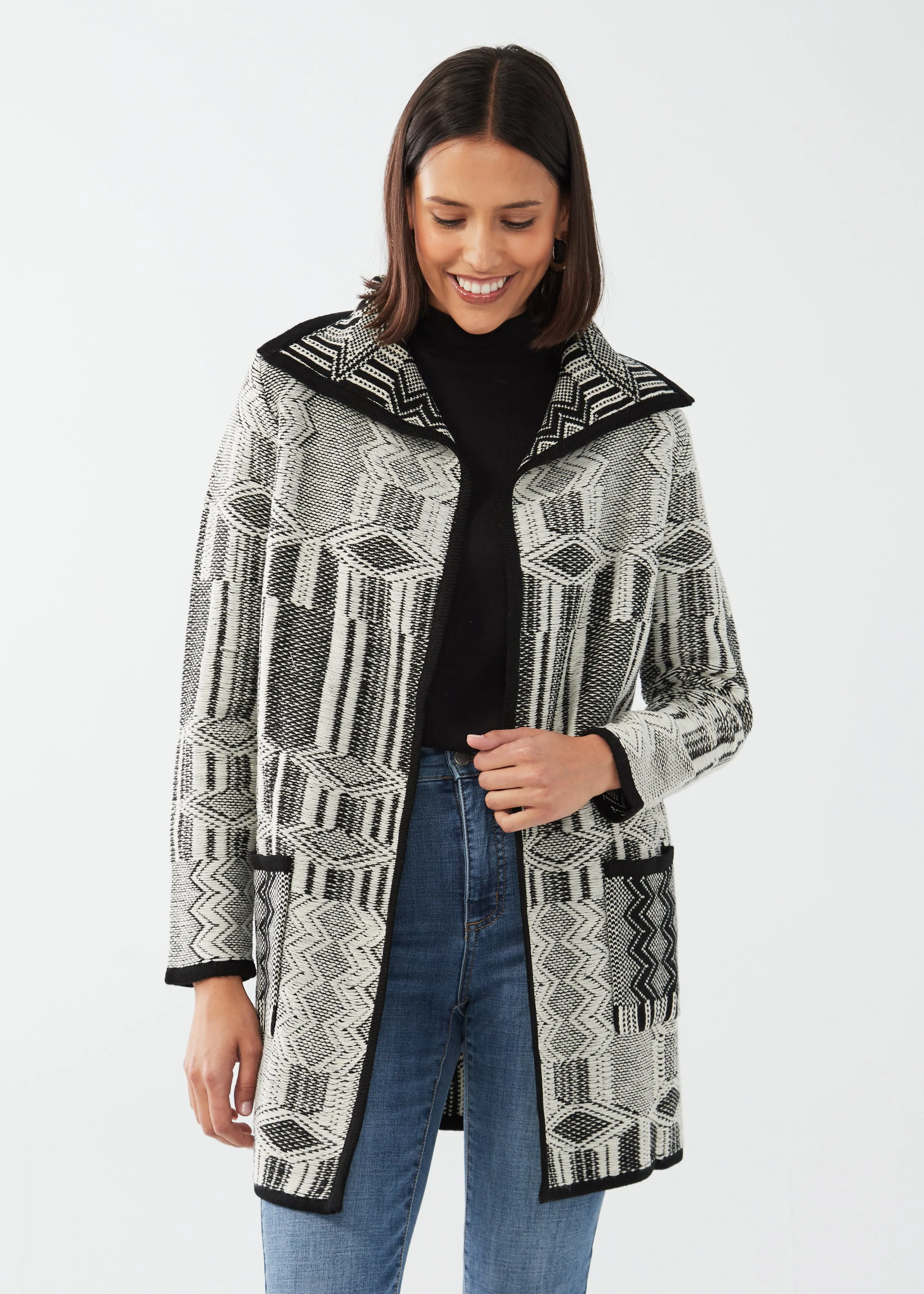 FDJ Jacquard Cardigan