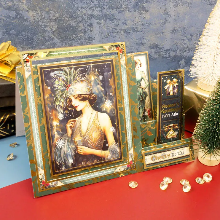 Festive Decadence Edge-to-Edge Foiled Cardstock