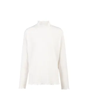 Flare Sleeve Crinkle Jersey Top