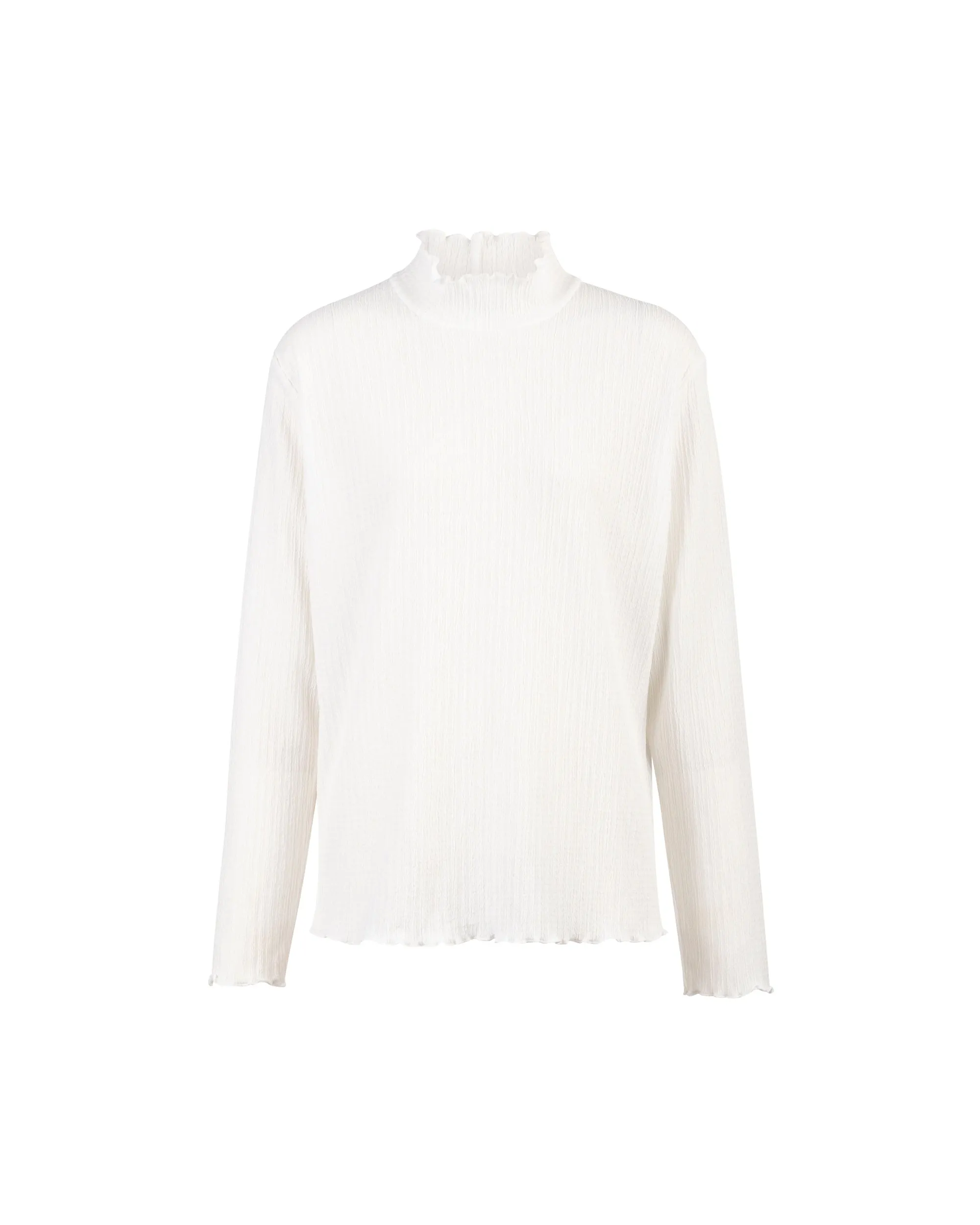 Flare Sleeve Crinkle Jersey Top