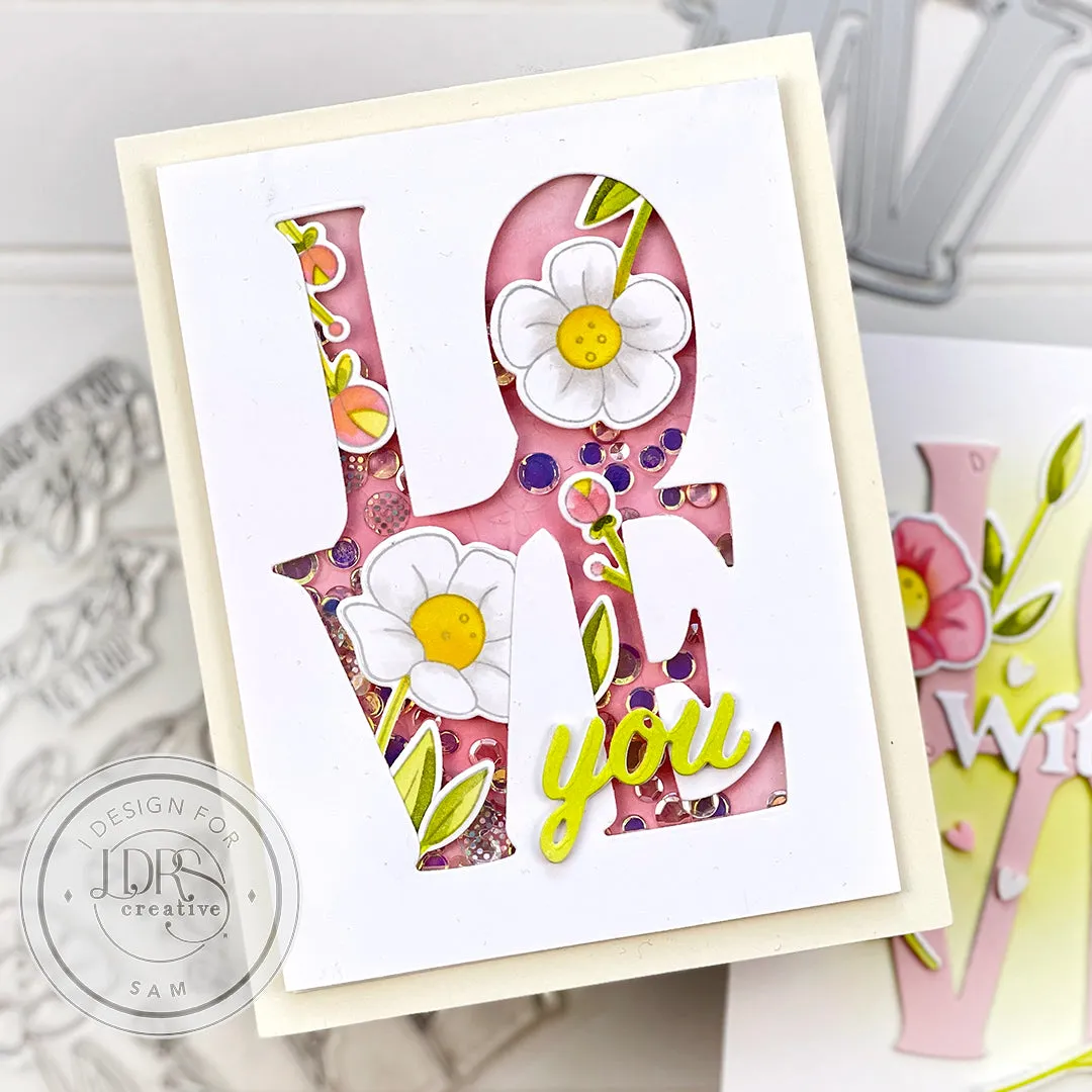 Flower Doodles Layering Stencils - 4pk