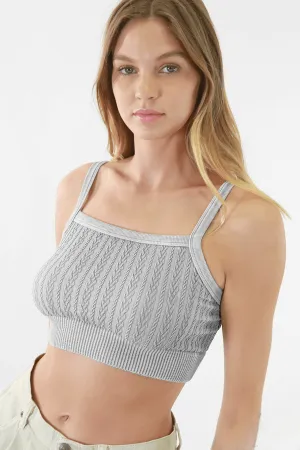 Forma Heather Vintage Chain Knit Bralette
