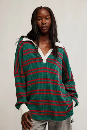 fp striped travis polo