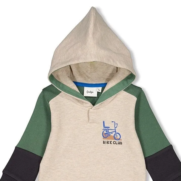 FUN DAYS - Color Spliced French Terry Fashion Hoodie