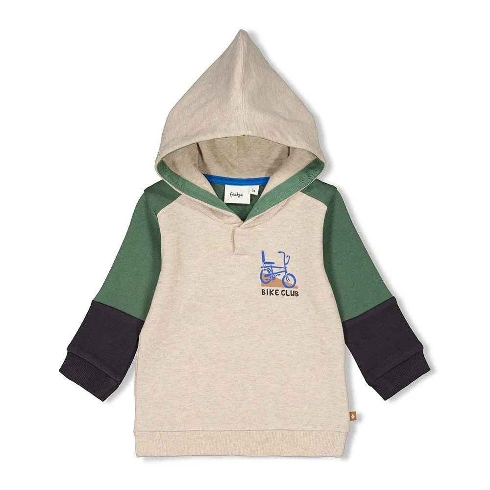 FUN DAYS - Color Spliced French Terry Fashion Hoodie