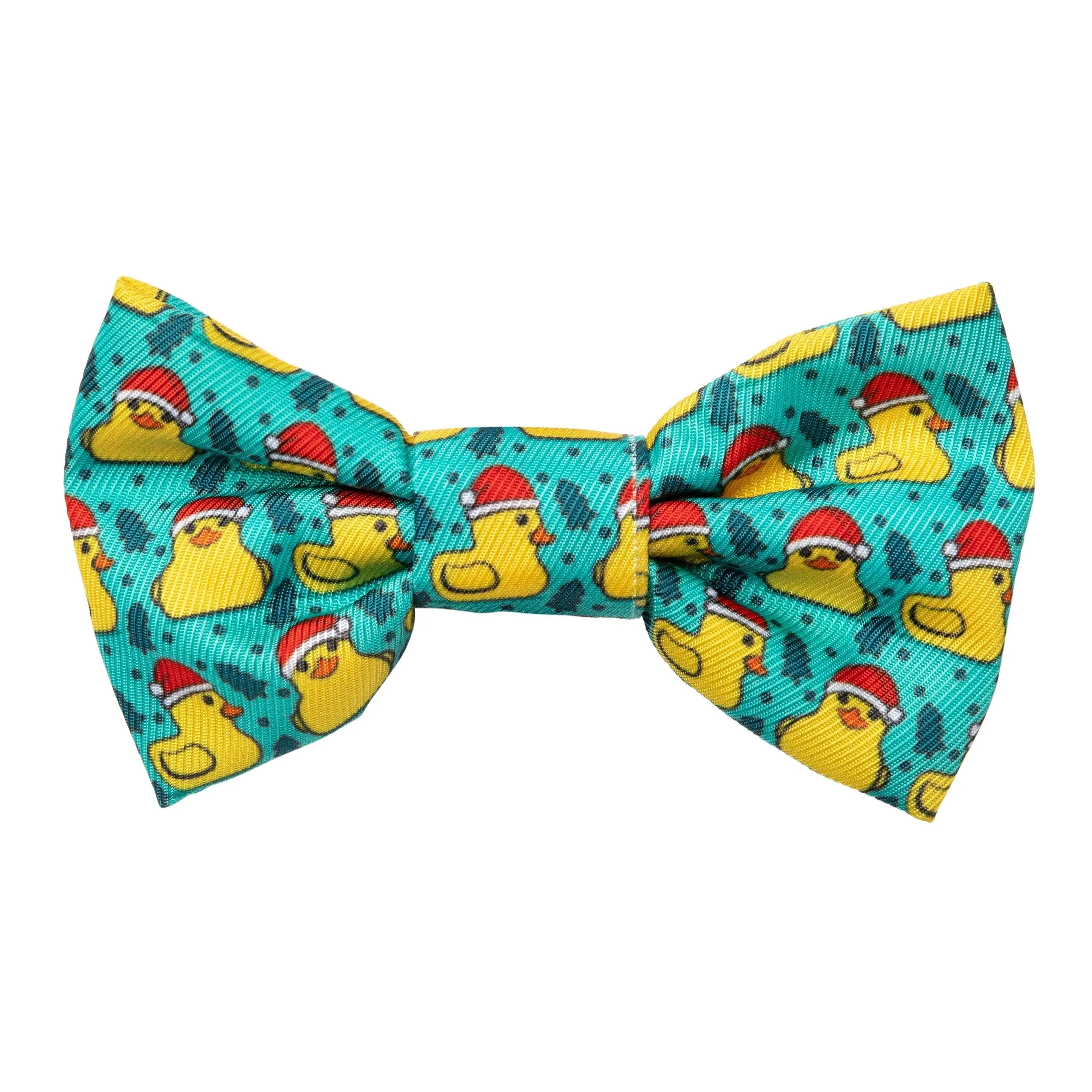 FuzzYard Christmas Merry Quackmas Cat Collar Bandana and Bow Tie Set