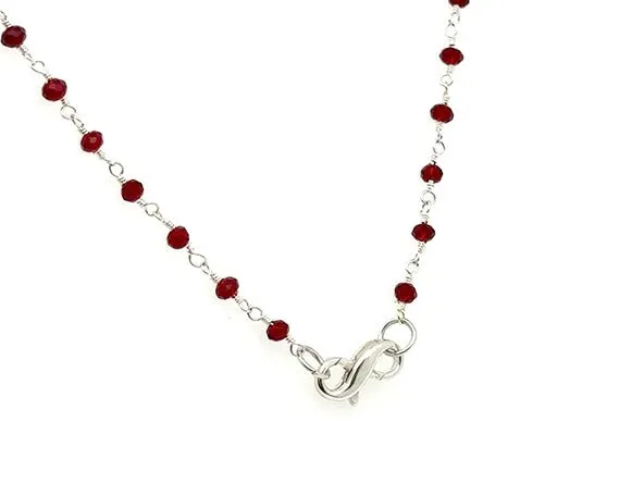 Garnet Red Rosary Chain