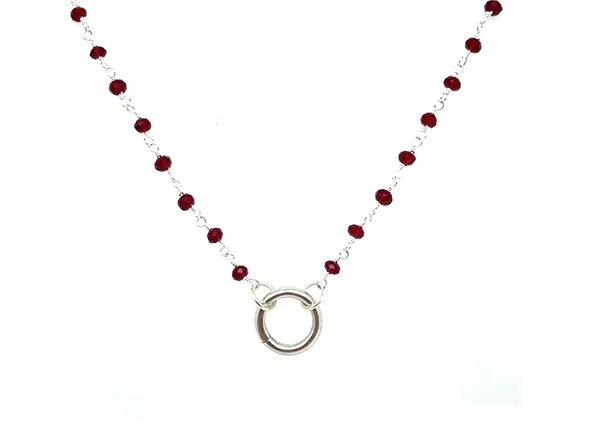 Garnet Red Rosary Chain