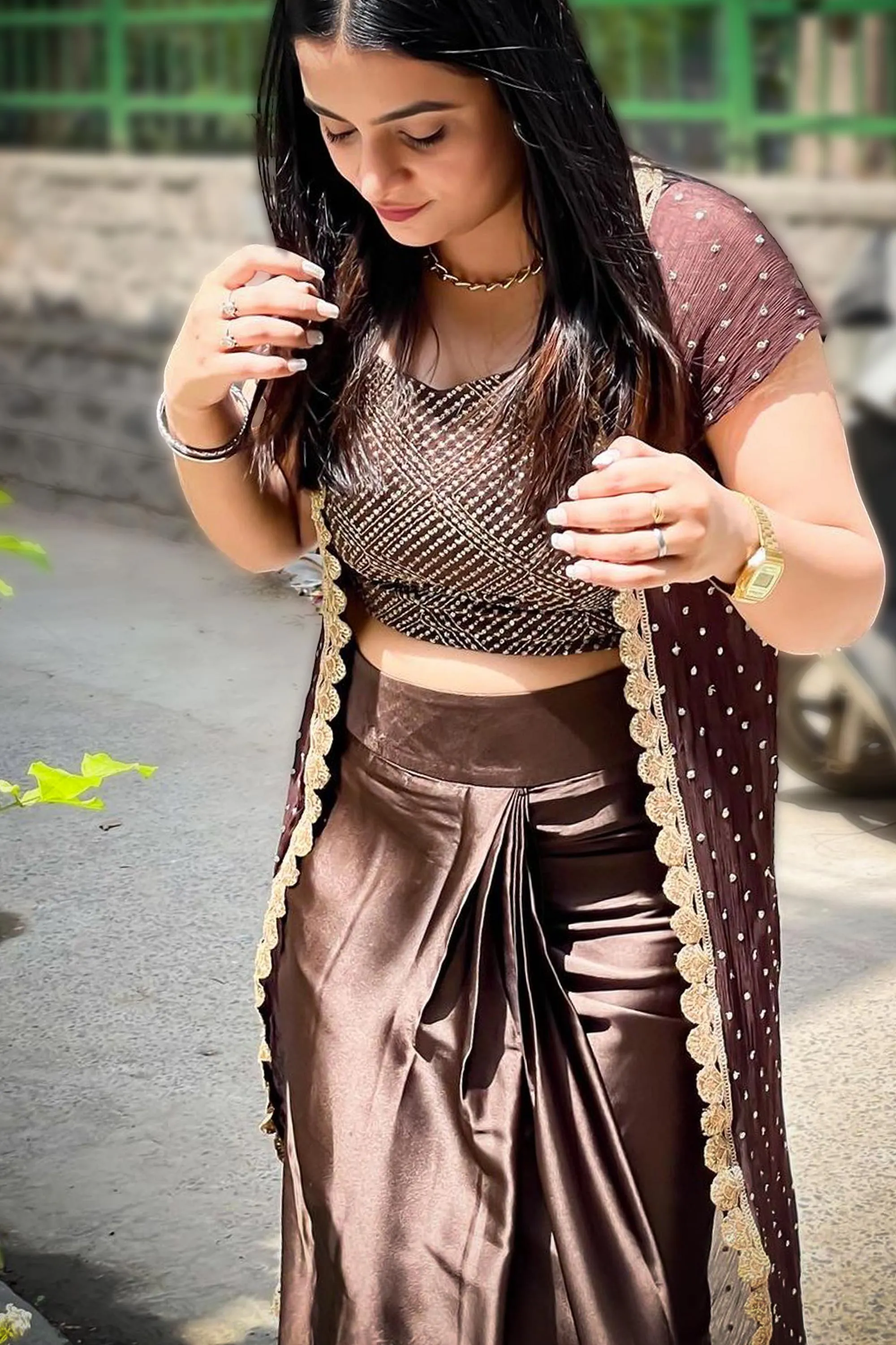 GINGER 3 PIECE ETHNIC INDO WESTERN
