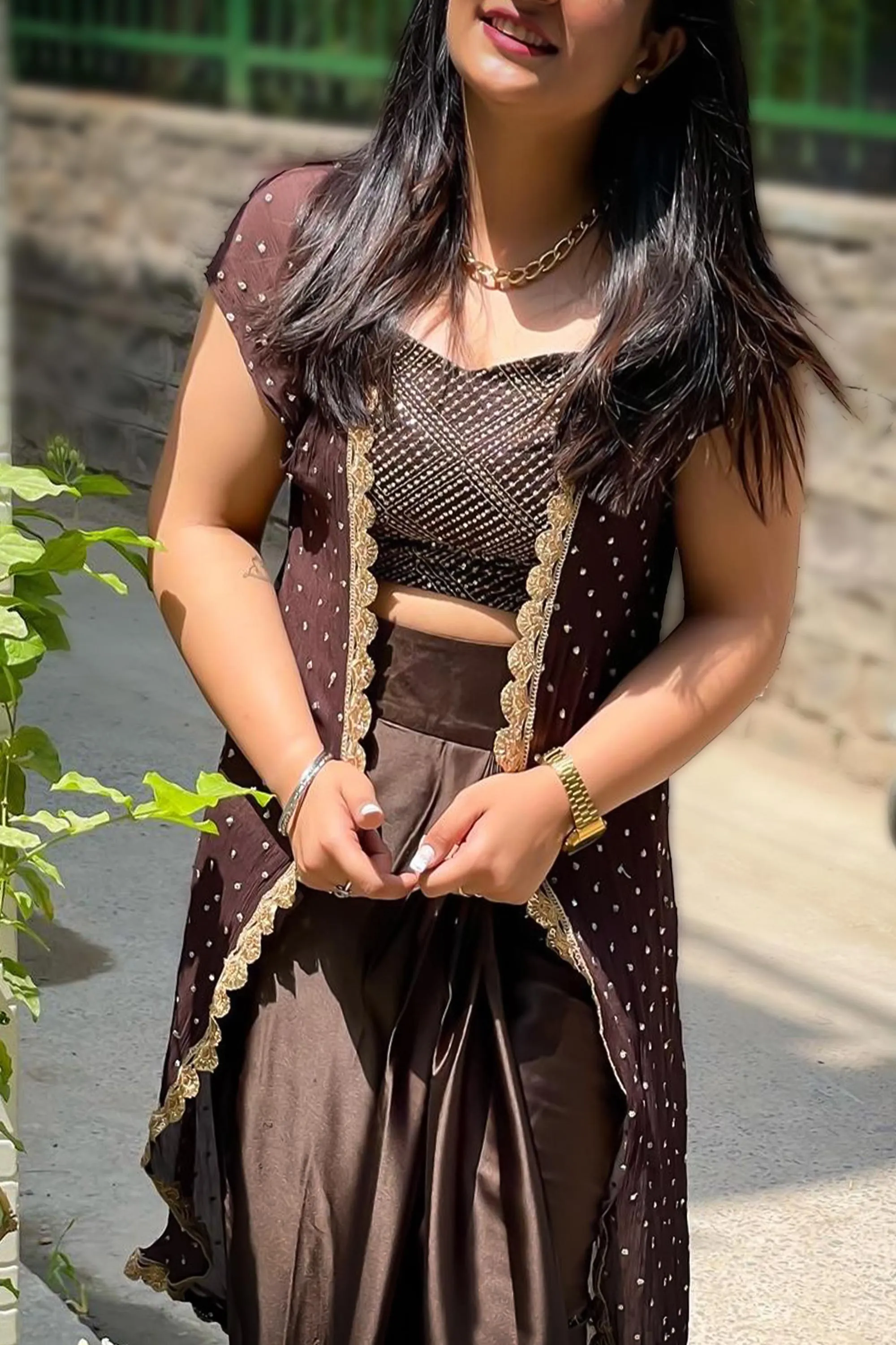 GINGER 3 PIECE ETHNIC INDO WESTERN