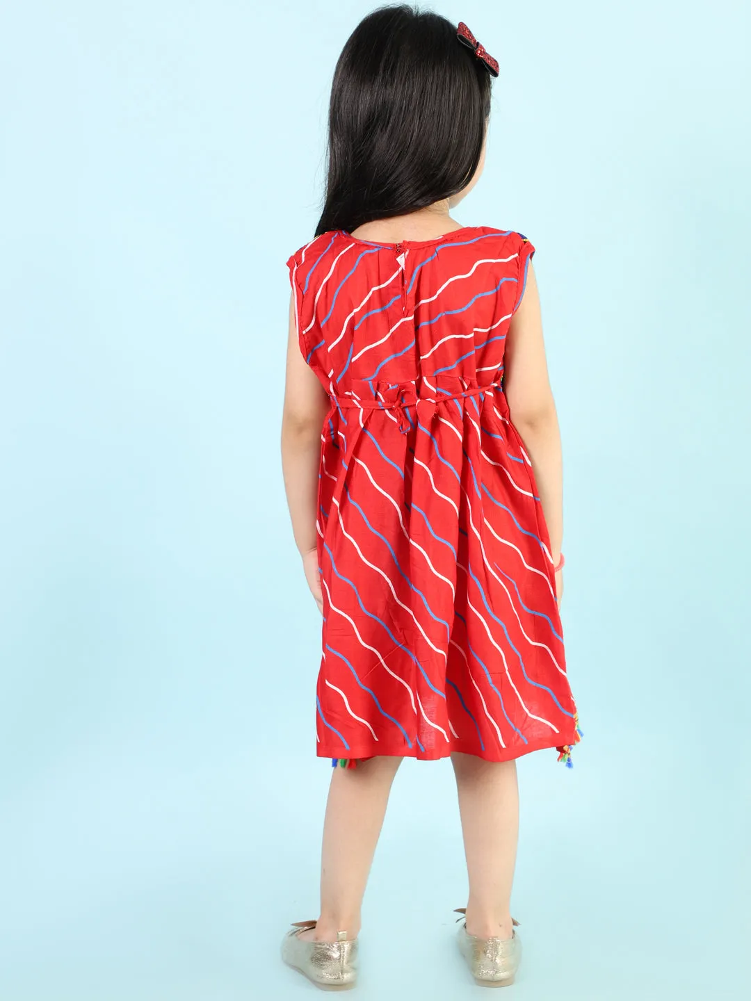 Girl's Festive Lehariya Navratri Dress - Kid1 Girls