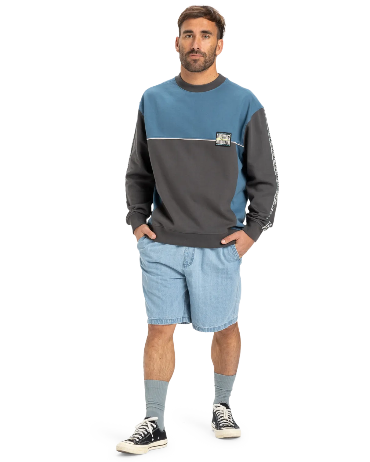 Global Heat Crew Sweatshirt in Dark Shadow