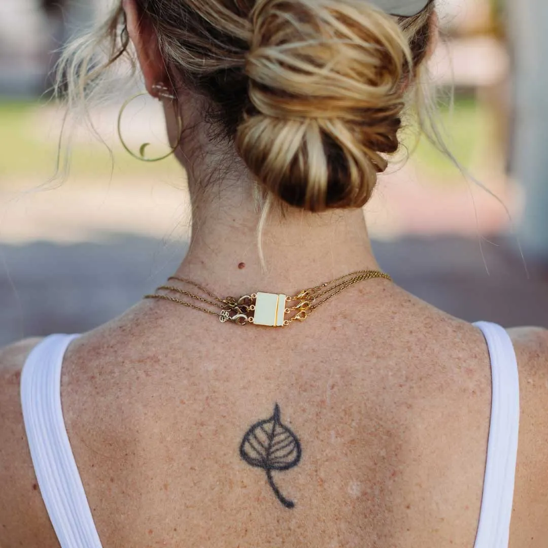 Gold Layering Necklace Clasp